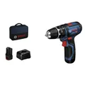 BOSCH PROFESSIONAL Akku-Schlagbohrschrauber, 12 V, inkl. Akku - blau