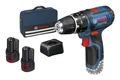 Bosch Professional Akku-Schlagbohrschrauber GSB 12V-15 mit 2x Akku 2 Ah - im Karton - 06019B690H