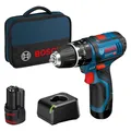 Bosch Akku-Schlagbohrschrauber GSB 12V-15 Professional 12 V / 2x 2,0 Ah Akku + L