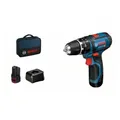 Bosch Akku-Schlagbohrschrauber GSB 12V-15, mit 2 x 2,0 Ah Li-Ion Akku