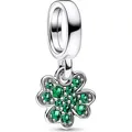 Bead - Silber - Charm Anhänger Kleeblatt - Silber