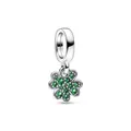 Bead - Silber - Charm Anhänger Kleeblatt