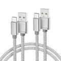 Basesailor Ladekabel für iPhone 17 16 Pro Max,USB C Schnellladekabel 2M 2Pack,Typ A zu USBC Kabel für Apple 15,iPad Air 4 5,Kindle Fire HD 11 Gen,Samsung Z Flip Fold A56 A55 A54 A42 S25 S24 Plus Ultra