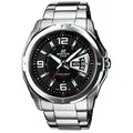 CASIO Quarzuhr Casio Edifice Uhr für Herren EF-129D-1AVEF Edelstahl, (1-tlg)