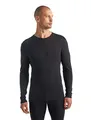 Icebreaker Herren Funktionsshirt 175 Everyday LS Crewe Merino Baselayer, Black, S, 104483