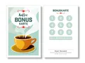 Frank Paperman Visitenkarten 125/200/500 Bonuskarten Kaffee Kunden, Stempelkarte, Treuekarte, 100 % Recylingpapier, Café, Belohnung, Kundenbindung, Sammelkarte