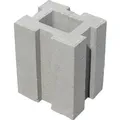 Diephaus Fundus Pfostenfundamentstein Grau 34 x 26,5 x 21,5 cm
