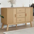 vidaXL Sideboard OLDEN Braun 114x43x73,5 cm Massivholz Kiefer - Braun