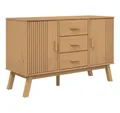 vidaXL Sideboard Sideboard OLDEN Braun 114x43x73,5 cm Massivholz Kiefer (1 St)