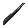 STABILO - Schulfüller mit Linkshänder-Feder L - EASYbuddy Twilight Sky in schwarz/schwarz - Schreibfarbe blau (löschbar) - Einzelstift - inklusive Patrone