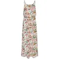Only Damen Kleid ONLWINNER SL MAXIDRESS Weiß Blurry Flower 38