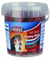 Trixie Soft Snack Happy Rolls | 500 g | Soft Snack für Hunde | Kleine, weiche Leckerlis mit Lachs | Kann die Verdauung unterstützen | Für Belohnungen und Training geeignet