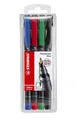 4 x Stabilo OHPen Folienschreiber OHP-Marker sortiert F, permanent 0,7 mm