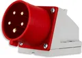 REV CEE Wandstecker 32A 400V 5-polig IP44 Rot Wandmontage Neu