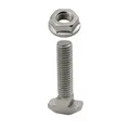 KLAK 40 -Edelstahl Hammerkopfschraube T-Schraube M8 40mm Nut 8 Aluprofil 40-er 1 Stück + Mutter