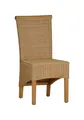 Esszimmerstuhl Rattan 47x98x57 cm Modern Massivholz Rattan Mahagoni Rattan natur