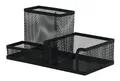 KF16572 SchreibtischOrganizer/Schwarz/Schreibtischorganizer/Mesh Metall BüroO...