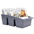 5904316405410 ORGANIZER POJEMNIK NA PRZYPRAWY W TOREBKACH SZARY 229047-S VILDE