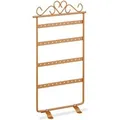 Relaxdays Ohrringhalter Herz Eisen Bronze 4 Etagen 30,5 cm x 16,5 cm x 6,5 cm