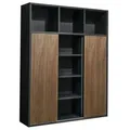 JVmoebel Stauraumschrank Stauraumschrank Möbel modern Aufbewahrungssystem Made in Europa schwarz