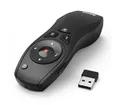 Hama Wireless-Laser Presenter 6in1, 15 m Reichweite, Laserpointer Fernbedienung (Air-Maus-Funktion, Batteriebetrieb, Smart-Link, Digital Ink)