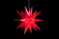 STERNTALER Dekostern DT7661, Dekostern Weihnachtsstern Kunststoff 18-Zacker mit Timer Rot