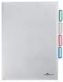 DURABLE Organisationshülle DIN A4 aus PP transparent 5 Hüllen