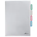 5 Durable Organisationshüllen Din A4 Transparent Genarbt 0,16 Mm 231619 (4005546