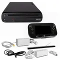 Nintendo Wii U Konsole 32 GB Flashspeicher in Schwarz + alle Kabel + Sensorleiste + original Gamepad Schwarz + Ladekabel + Spiel Nintendo Land