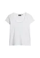 Superdry Damen Scoop Neck Tee C4-Basic Non-Printed T.Shirt (W), weiß, 40