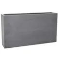 VIVANNO Pflanzkübel Raumteiler Beton-Optik Grau ELEMENTO Slim 90x20x50 cm - Wetterfest & Robust