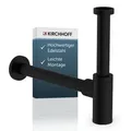 "Design-Flaschensiphon, Schwarz matt, 1 1/4\" x 32 mm"