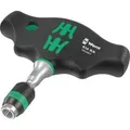416 RA Quergriff-Bits-Handhalter mit Ratschenfunktion, Schraubendreher schwarz/grün, mit Rapidaptor Schnellwechselfutter