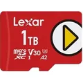 Lexar Play Karte, 1 TB MicroSDXC UHS-I, Class 10, U3, V30, A2, 4K-Video, bis zu 205 MB/s Lesen und bis zu 140 MB/s Schreiben, kompatibel mit Nintendo-Switch, Steam Deck, ASUS ROG Ally