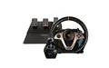 KROM K-WHEEL PRO - Set aus Lenkrad, Pedalen und Schalthebel, Lenkradpaddles, 3 Empfindlichkeitsstufen, PC, PS3, PS4, XBOX ONE & SWITCH, schwarz