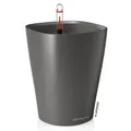 LECHUZA® Pflanzgefäße DELTINI Anthrazit metallic All-in-One