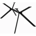 CLP Tischbein Cascada S 323438, schwarz aus Metall, Höhe 72 cm