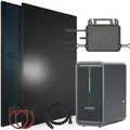 SUNNIVA Balkonkraftwerk 920W mit Marstek B2500-D 2,24kWh Solarspeicher Wechselrichter inkl.5m Kabel 2x 460W Solarmodule Bifazial Fullblack Glas-Glas