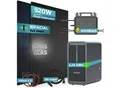 SUNNIVA® 920W Balkonkraftwerk mit 2,24 kWh Speicher Marstek B2500-D, BIFAZIAL FULLBLACK komplett Steckdose, PV Solaranlage Komplettset mit Solarspeicher, 2x 460W N-Type Glas-Glas Bifacial Module
