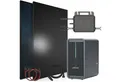 SUNNIVA Balkonkraftwerk 920W mit 2,24 kWh Speicher Marstek B2500-D, (BIFAZIAL FULLBLACK komplett Steckdose, PV Solaranlage Komplettset mit Solarspeicher, 2x 460W N-Type Glas-Glas Bifacial Module)