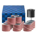 PFERD TOOLS Schleifhülsen-Set, 13-tlg. | Korund Ø22x20mm A 60, 80, 150, 240 inkl. Halter mit Schaft-ø 6mm | 42298003 - für universelle Anwendungen