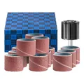 PFERD TOOLS Schleifhülsen-Set 13-tlg. Korund Ø 22x20mm A60,80,150,240 mit Halter