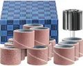 Schleifhülsen-Set Pferd 13-tlg. Korund Ø 22x20mm A60,80,150,240 mit Halter Schaf