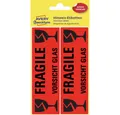 Generic Haftnotizblock Avery Etiketten Vorsicht Glas - 119x38mm