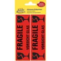 AVERY Zweckform Warnetiketten 3050 rot »Fragile Vorsicht Glas« 119,0 x 38,0...