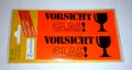 Zweckform 3050, VORSICHT GLAS, 10 Stück in der Packung, selbstklebend, NEU