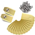 45x Titan Messer Klingen, Rasenroboter Messer für alle Husqvarna Automower, Gardena, Yardforce Mähroboter - (3g - 0,75mm) + 45 Schrauben