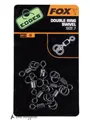 Fox Edges Double Ring Swivel, Doppelringwirbel, Größe 7, für Karpfenmontagen