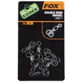 Fox Edges Double Ring Swivel Gr.7 Doppelring Wirbel Karpfenangeln - 8Stück