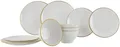 Gimex Linea Line Geschirrset, 12-teilig, gold
